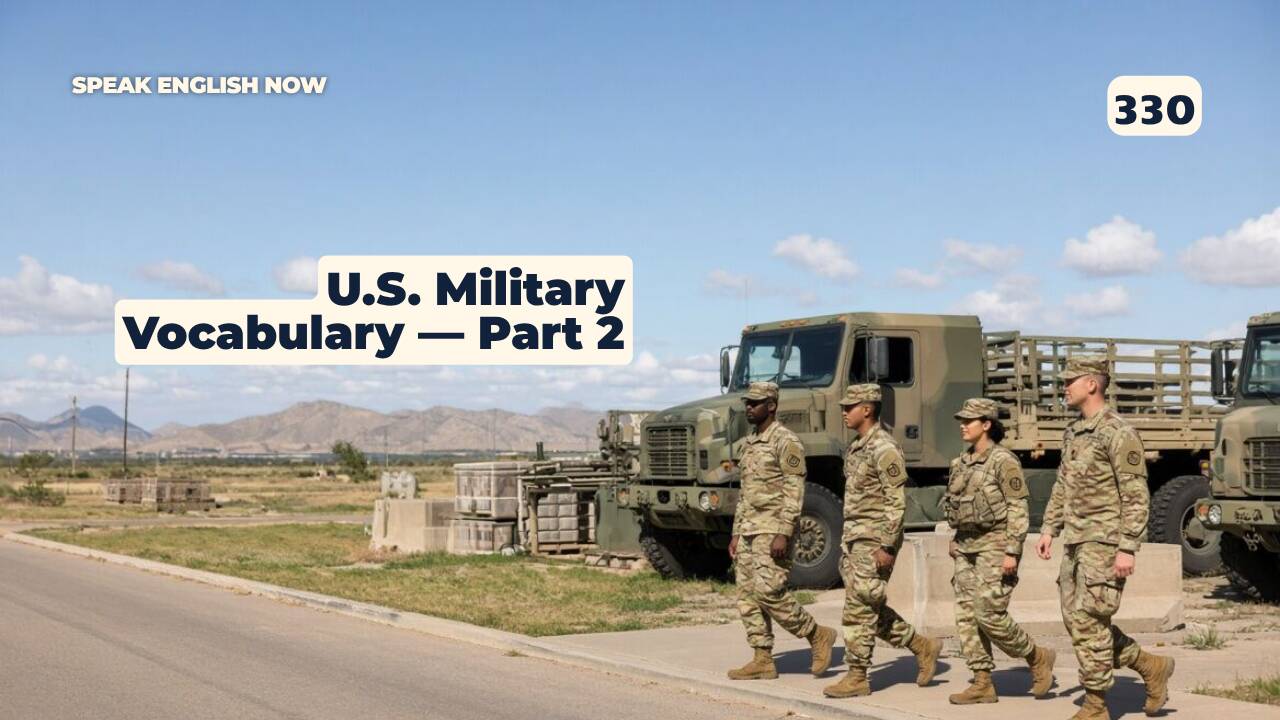 330 U.S. Military Vocabulary — Part 2